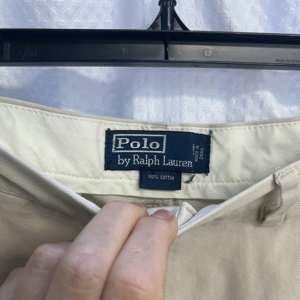 Polo Ralph Lauren Classic Chino Khaki Casual Preppy Pant 38x30 Heritage